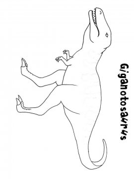 Раскраска Гигантозавр 3 - Бесплатно распечатать