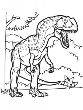 Раскраска Гигантозавр 8 - Бесплатно распечатать