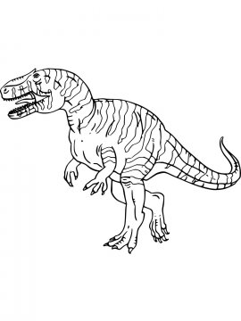 Раскраска Гигантозавр 9 - Бесплатно распечатать
