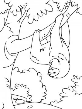 Раскраска Ленивец 6 - Бесплатно распечатать