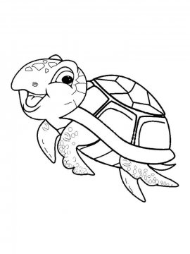 Раскраска Морская Черепаха 17 - Бесплатно распечатать