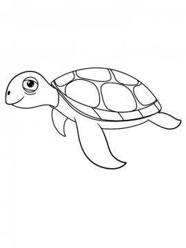 Раскраска Морская Черепаха 23 - Бесплатно распечатать
