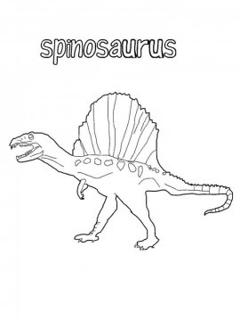 Раскраска Спинозавр 1 - Бесплатно распечатать