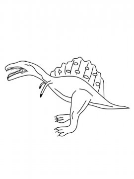 Раскраска Спинозавр 10 - Бесплатно распечатать