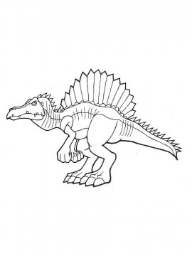 Раскраска Спинозавр 11 - Бесплатно распечатать