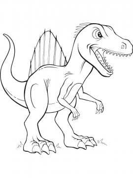 Раскраска Спинозавр 2 - Бесплатно распечатать