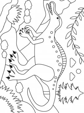 Раскраска Спинозавр 20 - Бесплатно распечатать