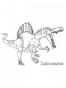 Раскраска Спинозавр 21 - Бесплатно распечатать