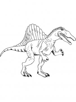 Раскраска Спинозавр 22 - Бесплатно распечатать