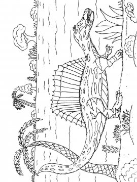 Раскраска Спинозавр 23 - Бесплатно распечатать