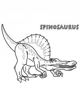 Раскраска Спинозавр 4 - Бесплатно распечатать