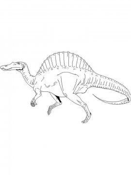 Раскраска Спинозавр 5 - Бесплатно распечатать