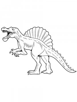 Раскраска Спинозавр 7 - Бесплатно распечатать