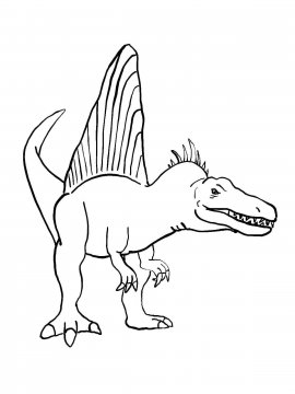 Раскраска Спинозавр 8 - Бесплатно распечатать