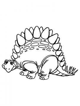 Раскраска Стегозавр 10 - Бесплатно распечатать