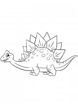 Раскраска Стегозавр 17 - Бесплатно распечатать