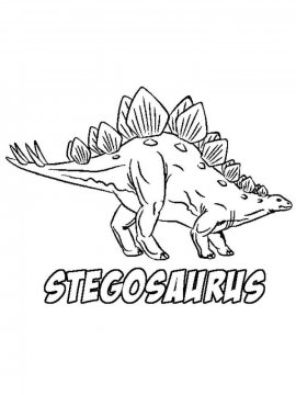 Раскраска Стегозавр 19 - Бесплатно распечатать