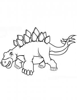Раскраска Стегозавр 2 - Бесплатно распечатать