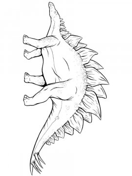 Раскраска Стегозавр 21 - Бесплатно распечатать