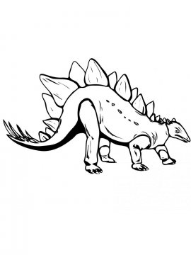 Раскраска Стегозавр 25 - Бесплатно распечатать