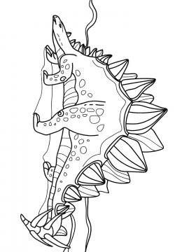 Раскраска Стегозавр 3 - Бесплатно распечатать