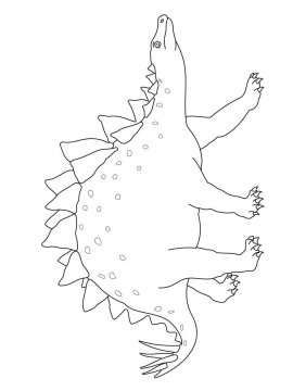 Раскраска Стегозавр 30 - Бесплатно распечатать