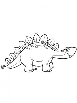 Раскраска Стегозавр 37 - Бесплатно распечатать