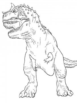Раскраска Тарбозавр 10 - Бесплатно распечатать