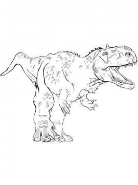 Раскраска Тарбозавр 11 - Бесплатно распечатать