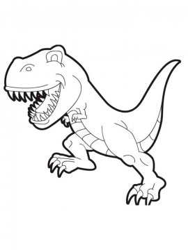 Раскраска Тарбозавр 15 - Бесплатно распечатать