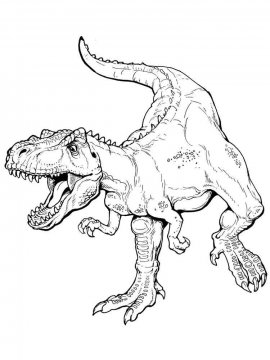 Раскраска Тарбозавр 2 - Бесплатно распечатать