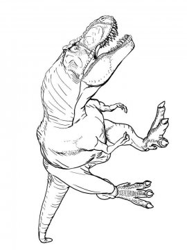 Раскраска Тарбозавр 5 - Бесплатно распечатать