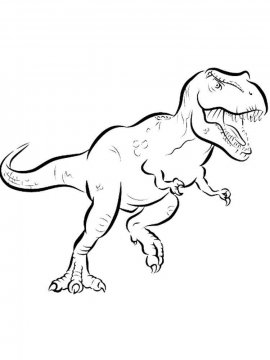 Раскраска Тарбозавр 9 - Бесплатно распечатать