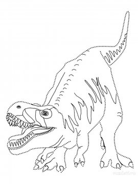 Раскраска Тираннозавр 11 - Бесплатно распечатать