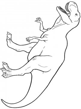 Раскраска Тираннозавр 12 - Бесплатно распечатать