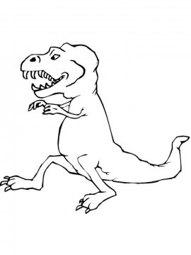 Раскраска Тираннозавр 13 - Бесплатно распечатать