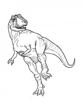 Раскраска Тираннозавр 16 - Бесплатно распечатать