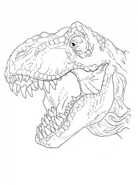 Раскраска Тираннозавр 17 - Бесплатно распечатать