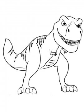 Раскраска Тираннозавр 18 - Бесплатно распечатать