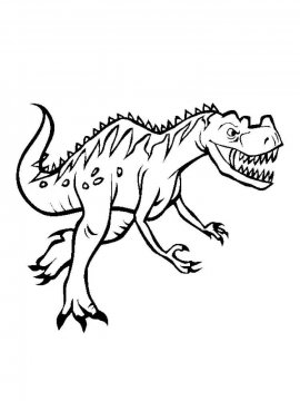 Раскраска Тираннозавр 23 - Бесплатно распечатать