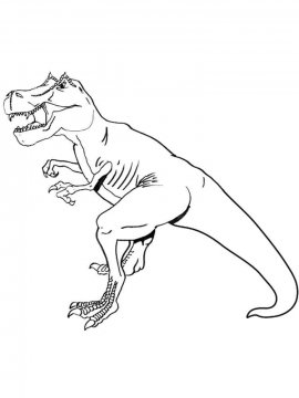 Раскраска Тираннозавр 24 - Бесплатно распечатать