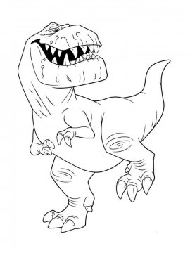 Раскраска Тираннозавр 25 - Бесплатно распечатать