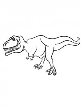 Раскраска Тираннозавр 27 - Бесплатно распечатать