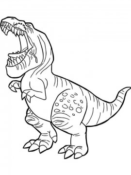 Раскраска Тираннозавр 29 - Бесплатно распечатать