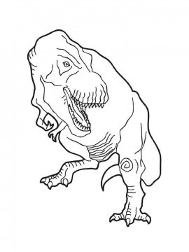 Раскраска Тираннозавр 30 - Бесплатно распечатать