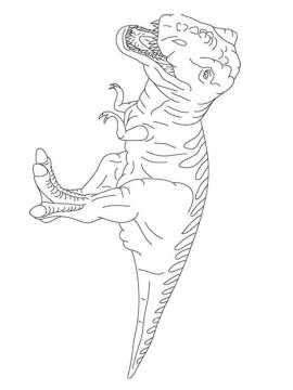 Раскраска Тираннозавр 32 - Бесплатно распечатать