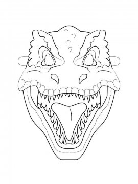 Раскраска Тираннозавр 33 - Бесплатно распечатать