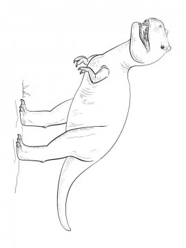 Раскраска Тираннозавр 34 - Бесплатно распечатать