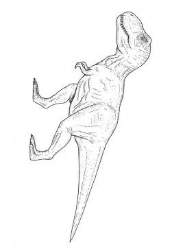 Раскраска Тираннозавр 40 - Бесплатно распечатать