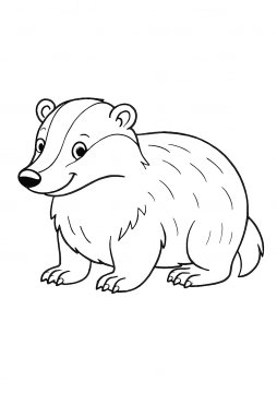 Улыбающийся барсук